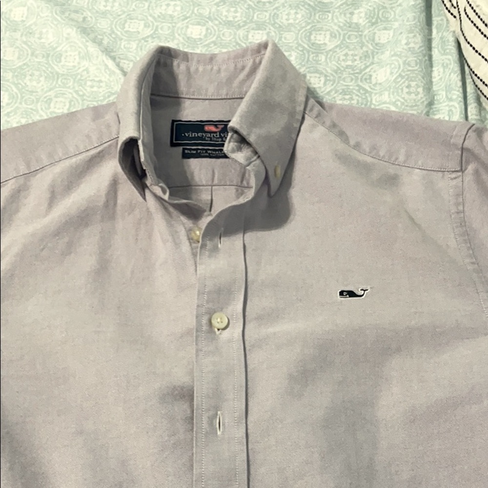 Men's XS Slim Vineyard Vines Broadcloth button down 100% Cotton. Worn two times